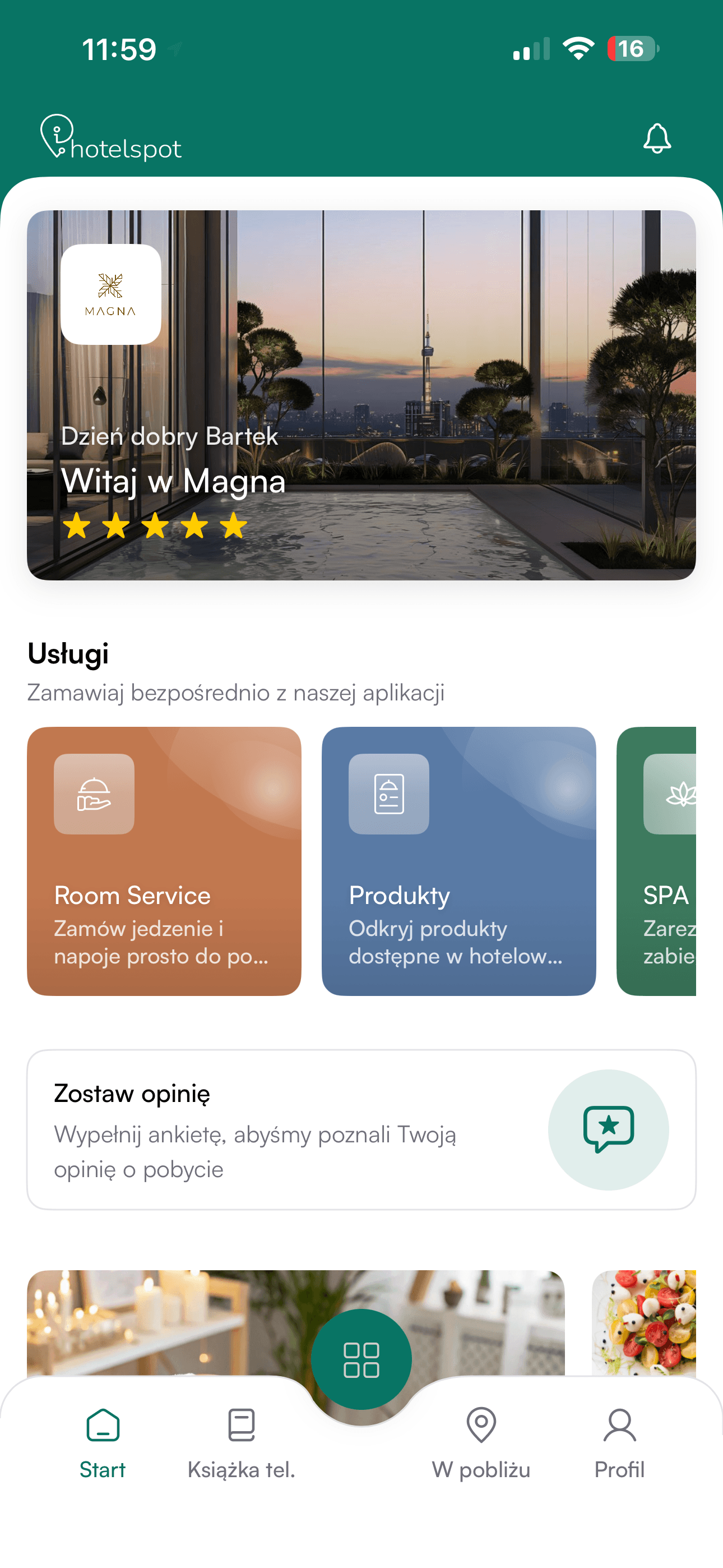 Aplikacja mobilna hotelspot